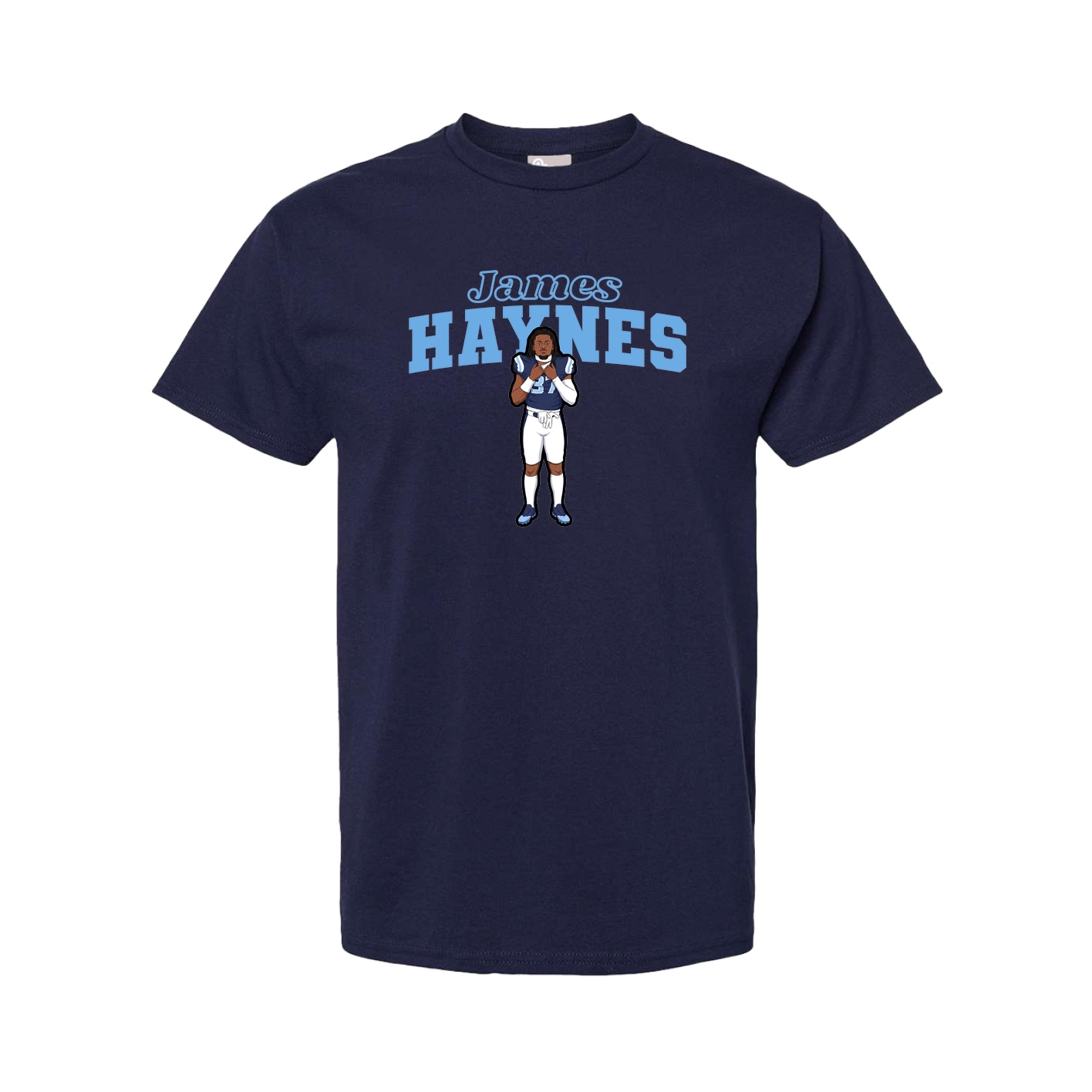 Youth Tee — Name Arch in Navy