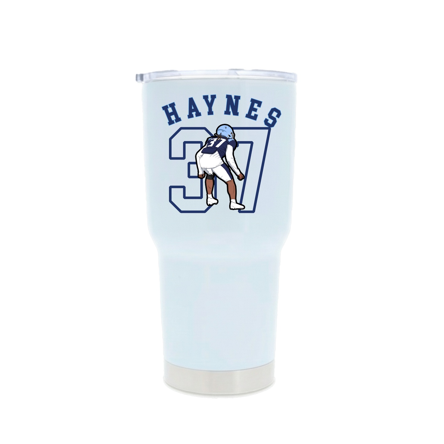 30oz Stainless Steel Tumbler — Shirsey Arch in White