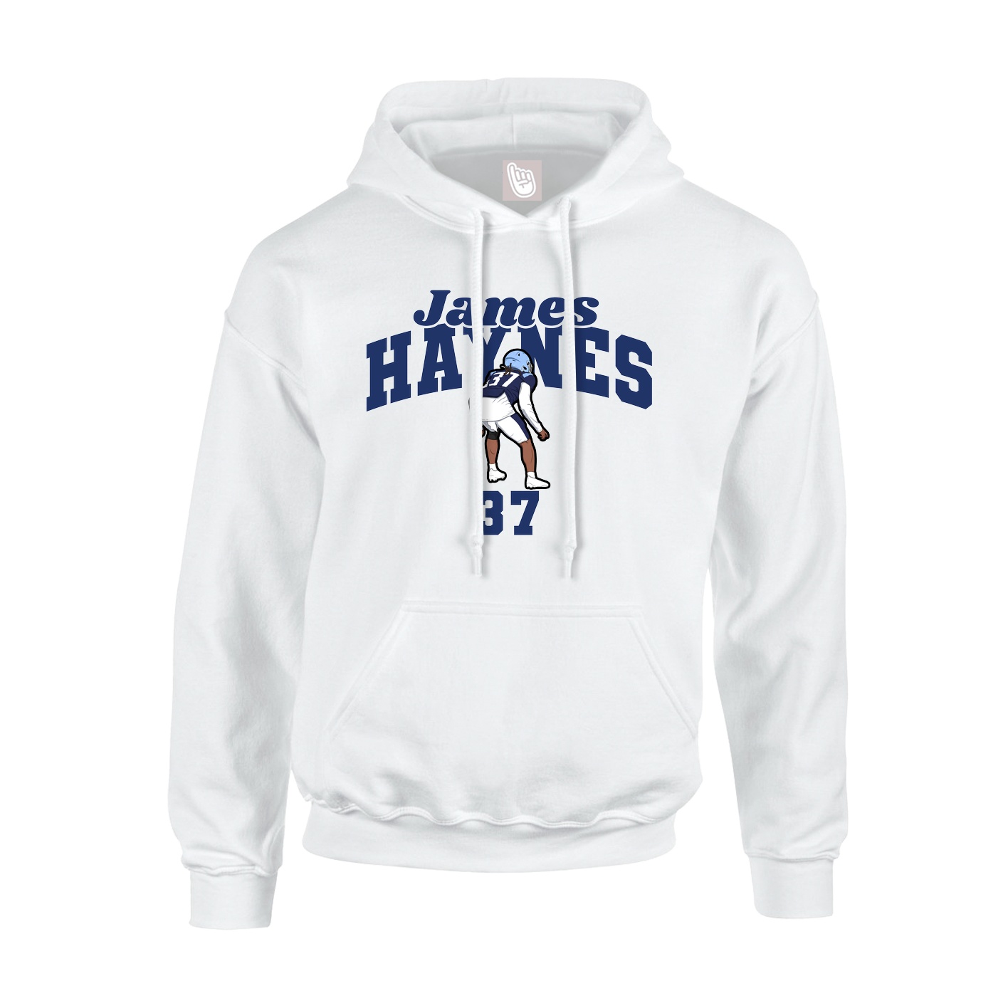 Hoodie — Signature Arch in White