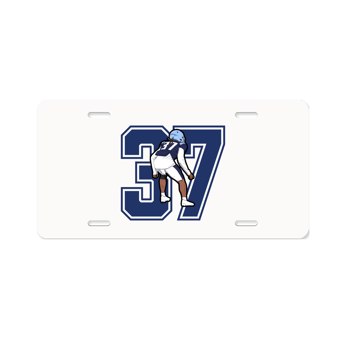 License Plate — Number in Classic