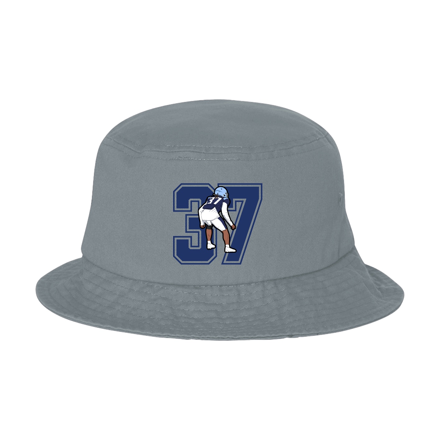 Bucket Cap — Number in Grey