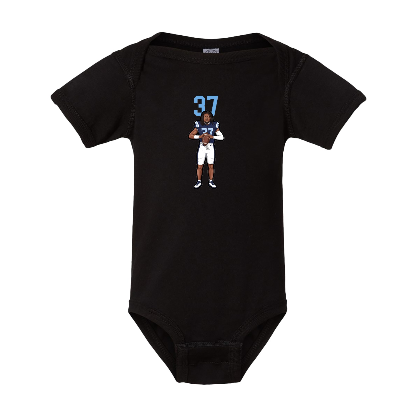 Baby Onesie — Number Top in Black