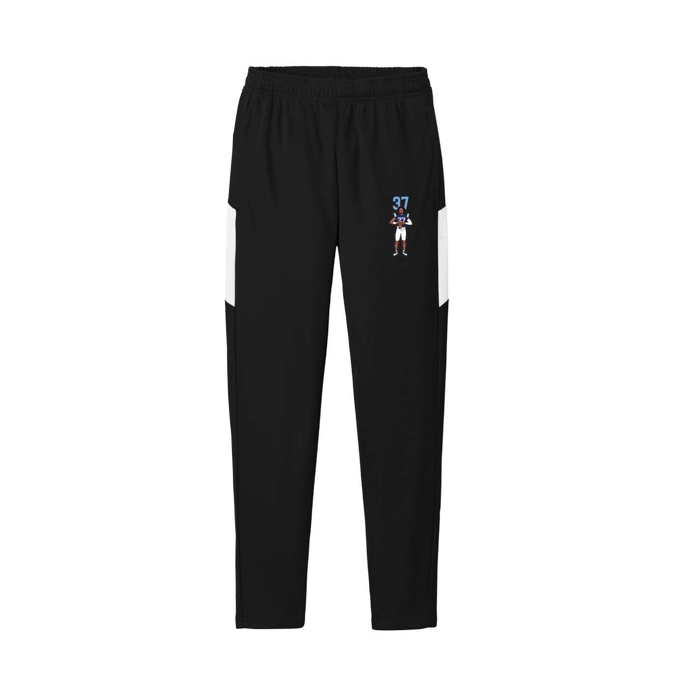 Team Travel Pant — Number Top in Black/White
