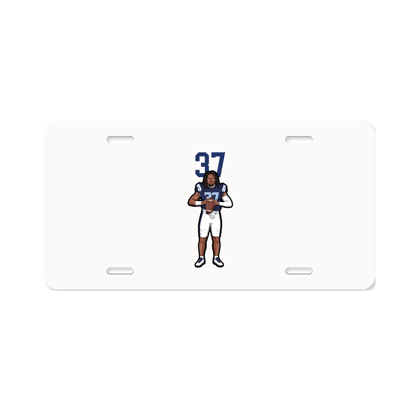 License Plate — Number Top in Classic