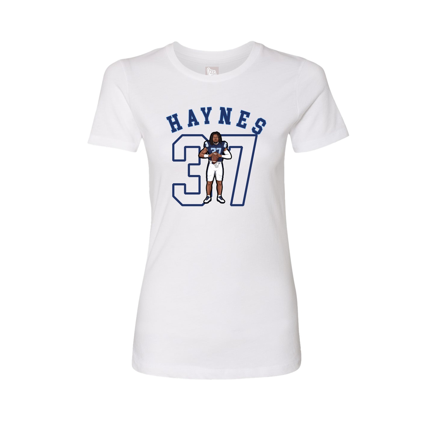 Fitted Women's Tee — Shirsey Arch in White