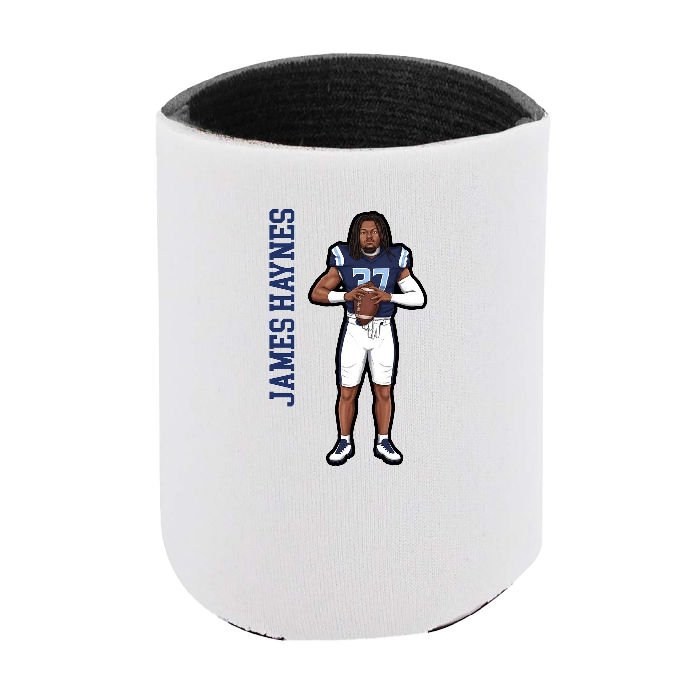 Can Holder — Name Vertical in White