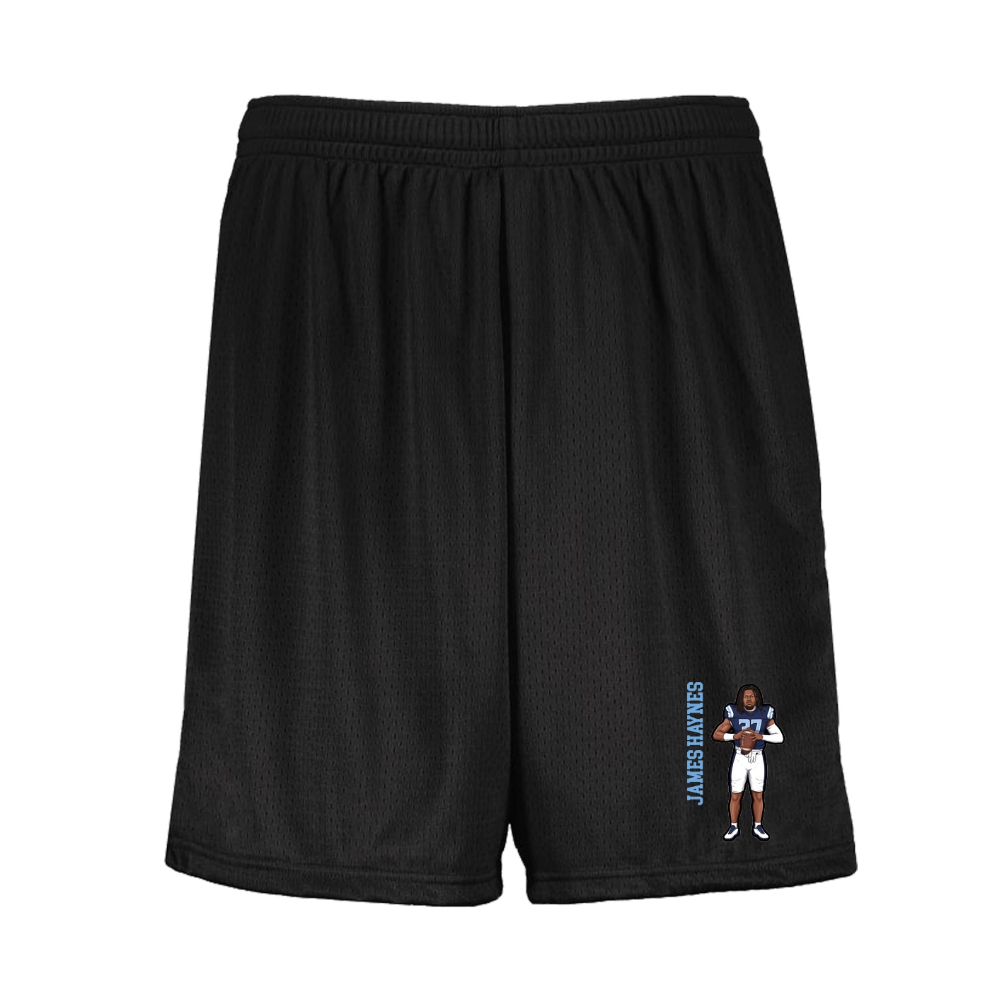 Shorts — Name Vertical in Black