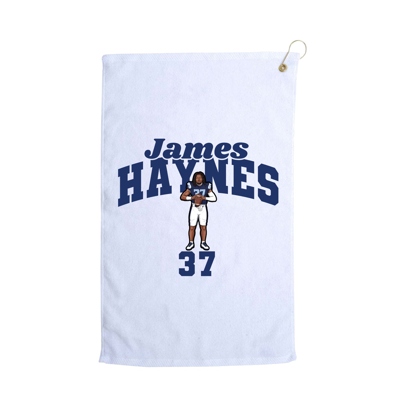 Golf Towel — Signature Arch in White