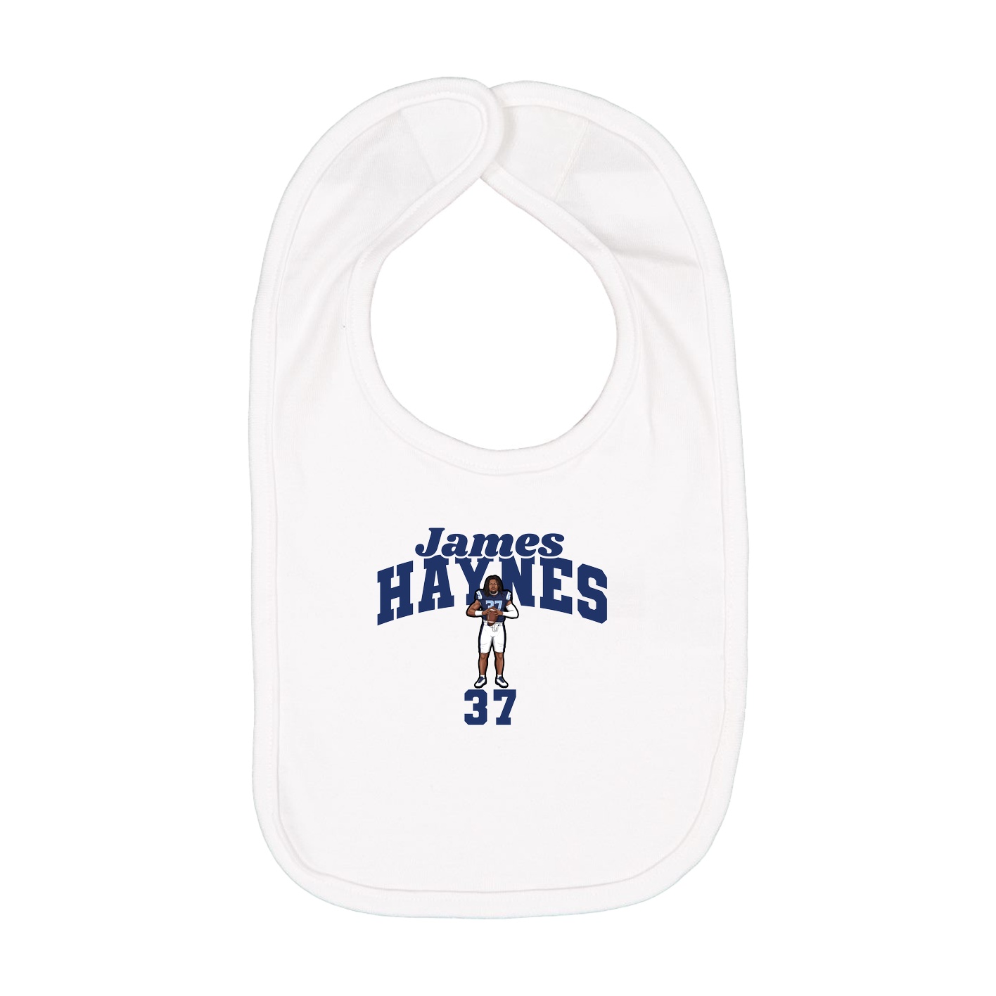 Infant Bib — Signature Arch in White