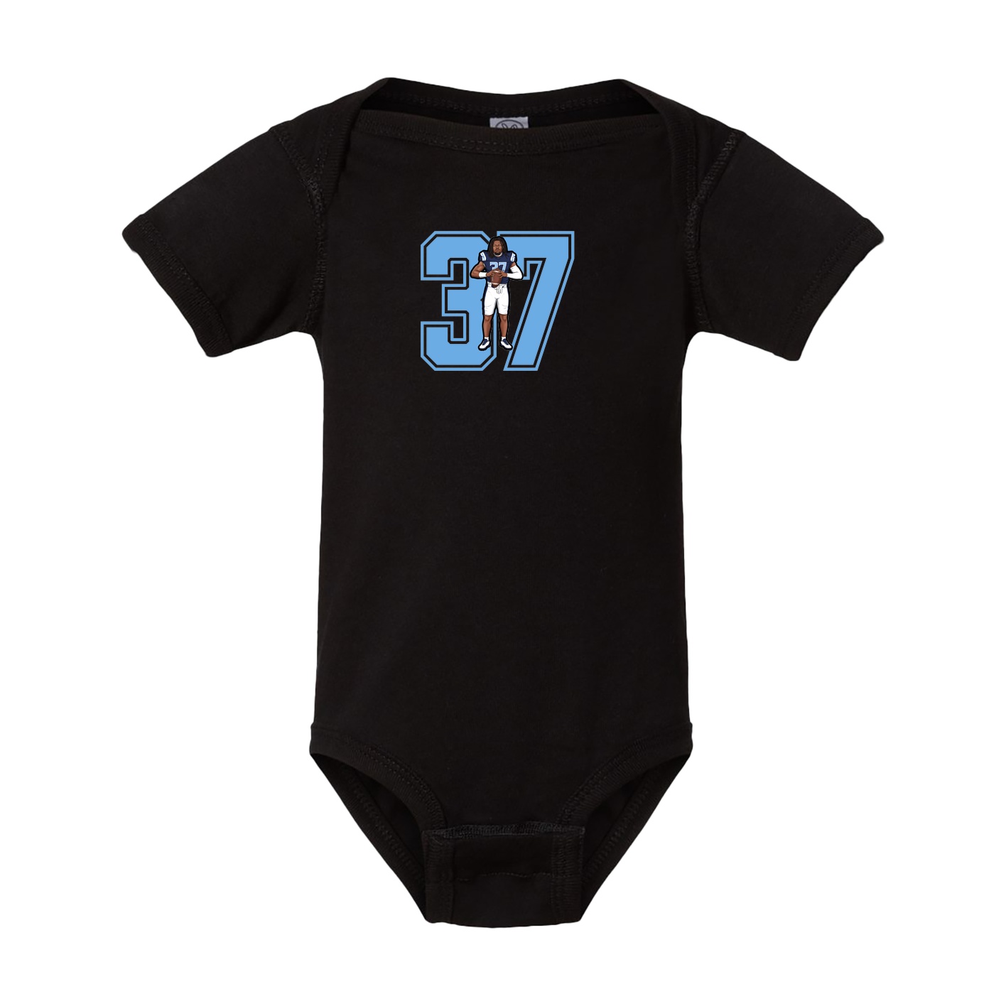 Baby Onesie — Number in Black