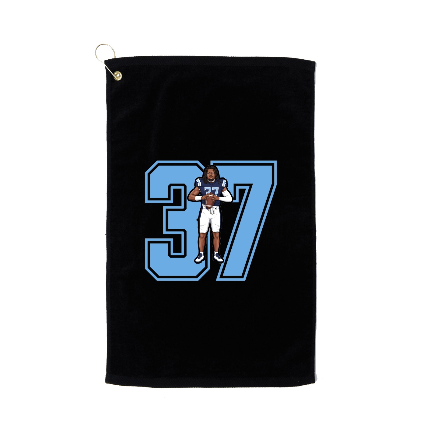 Golf Towel — Number in Black