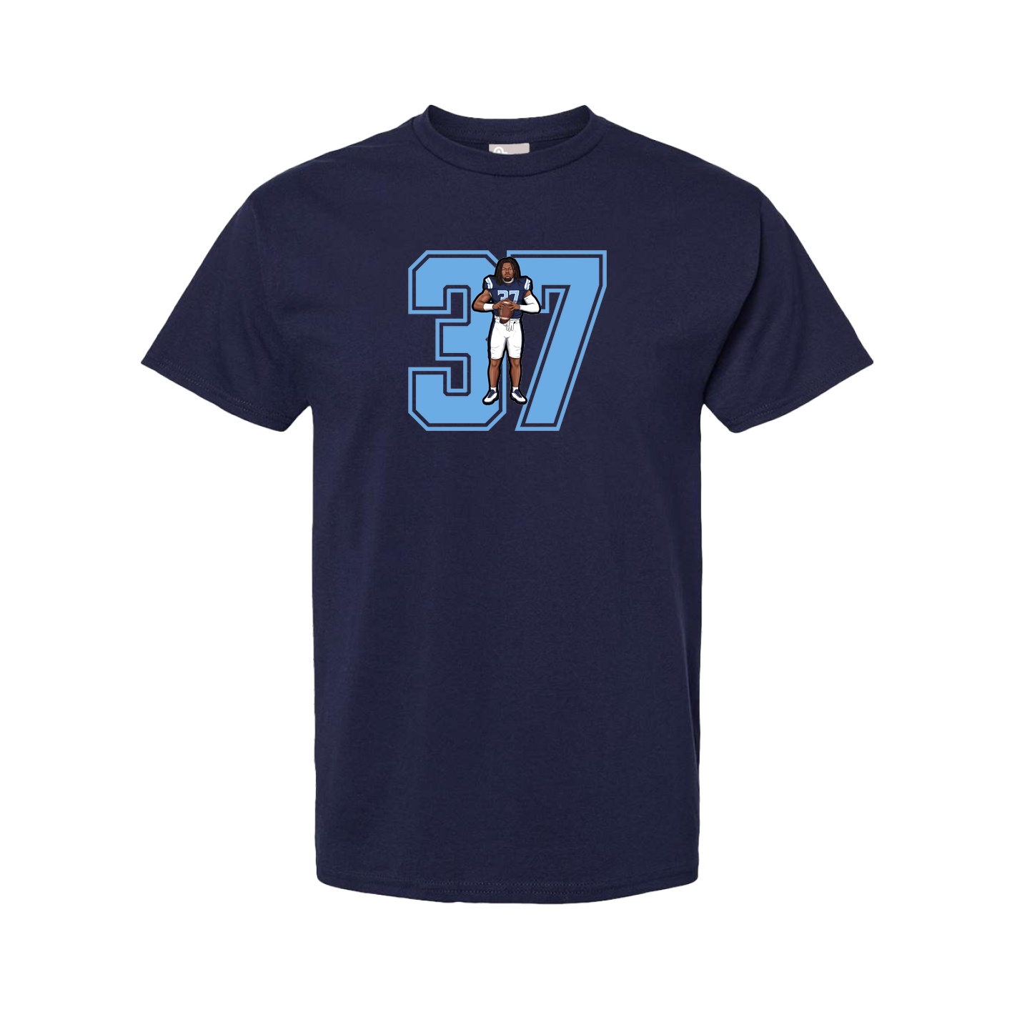 Youth Tee — Number in Navy