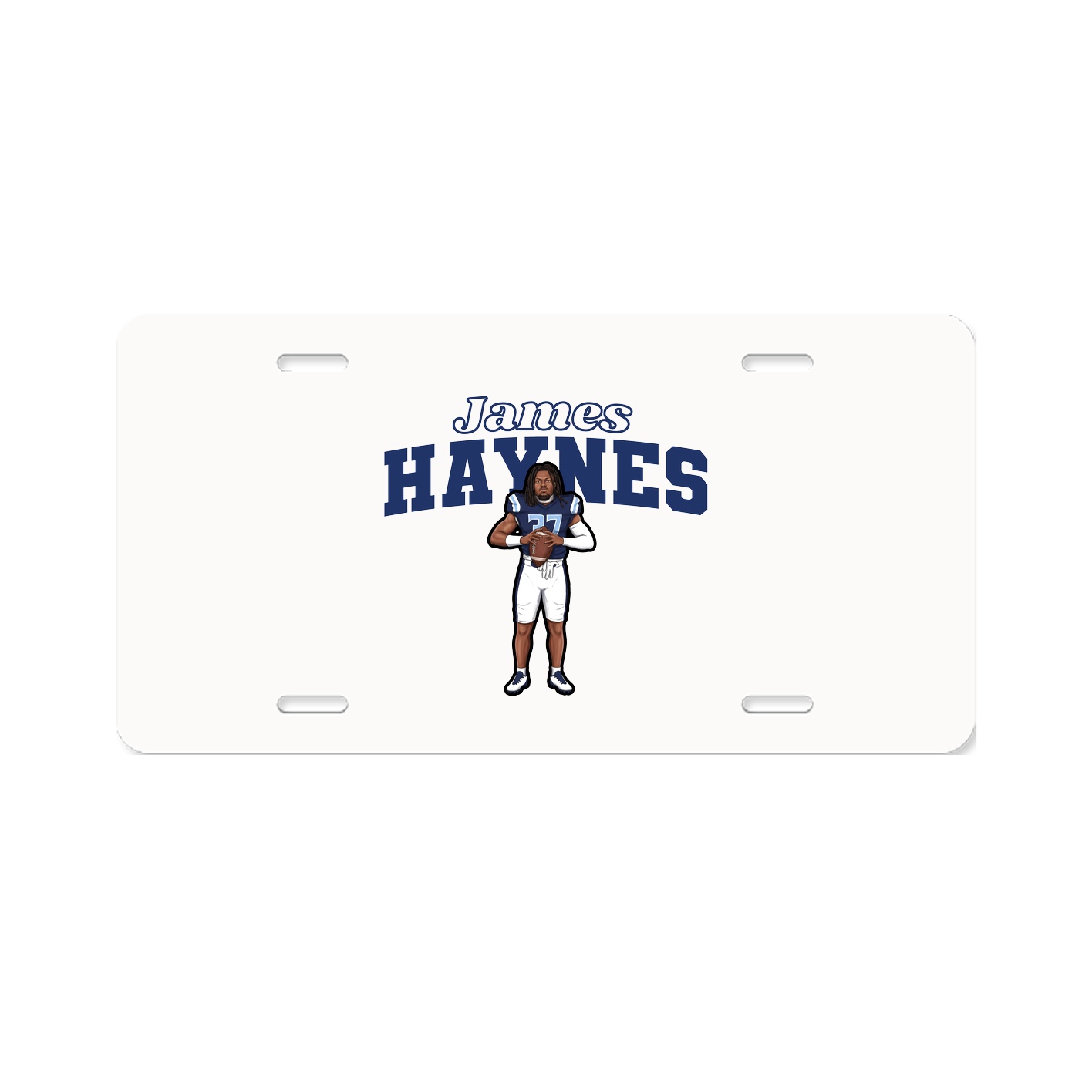 License Plate — Name Arch in Classic