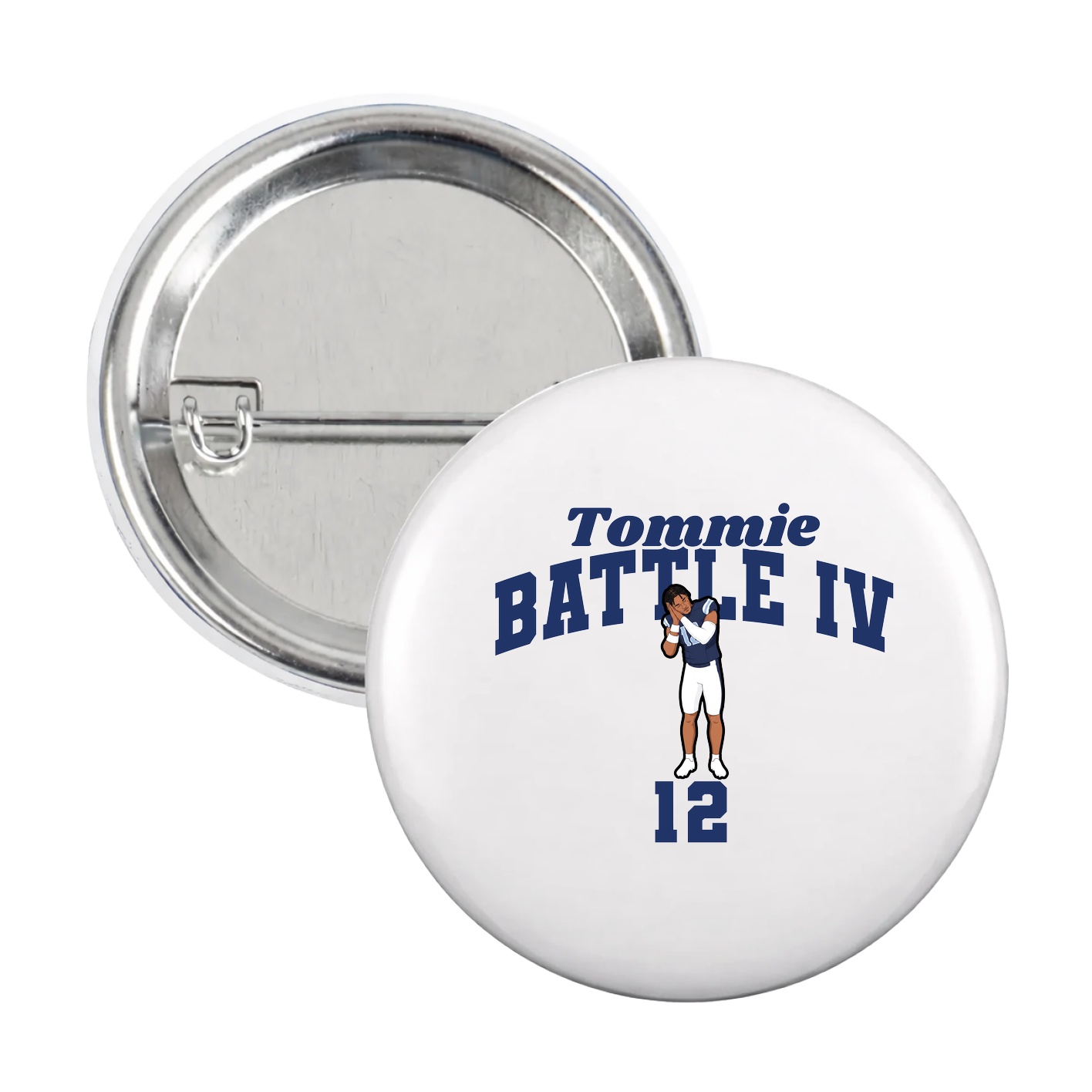 Game Day Button — Signature Arch in White