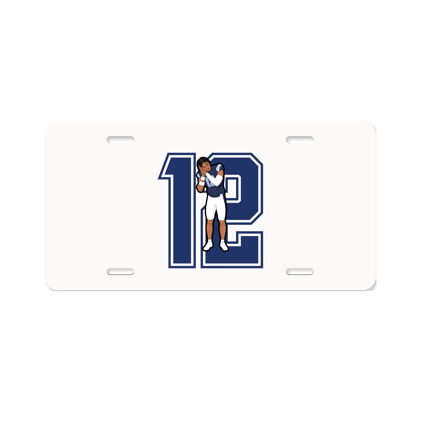 License Plate — Number in Classic