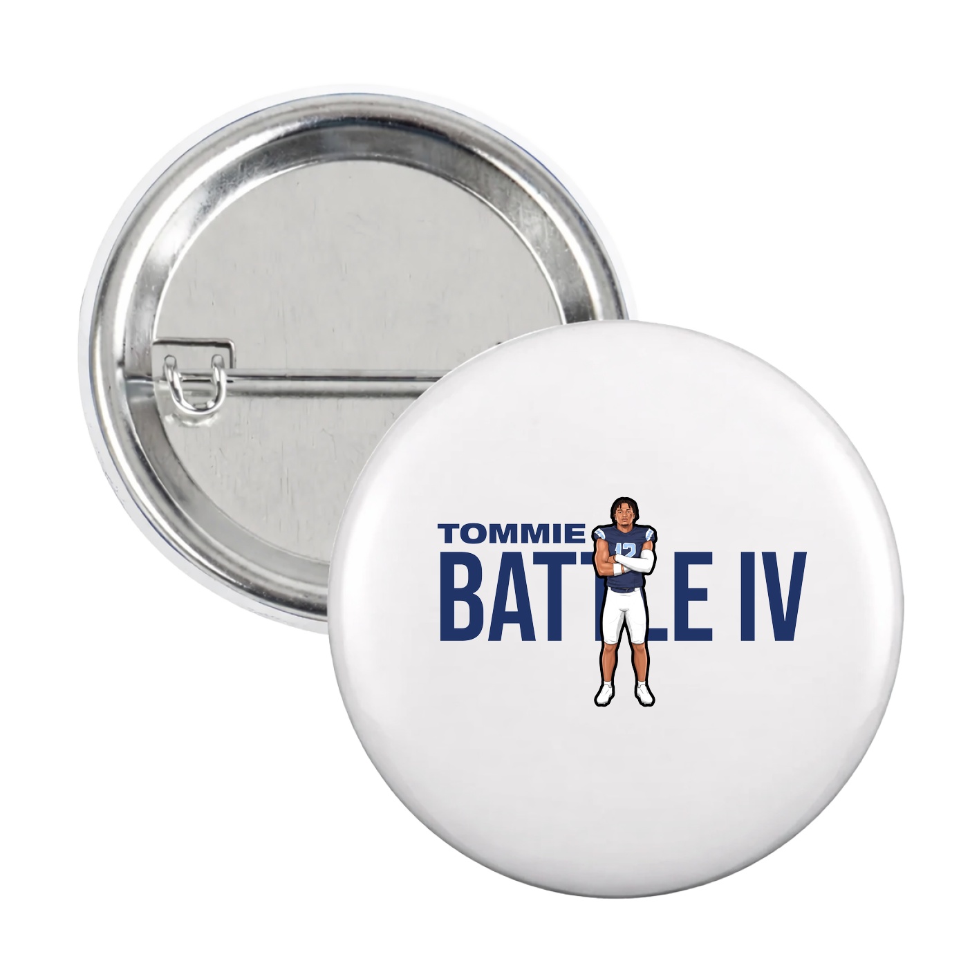 Game Day Button — Player Name in White