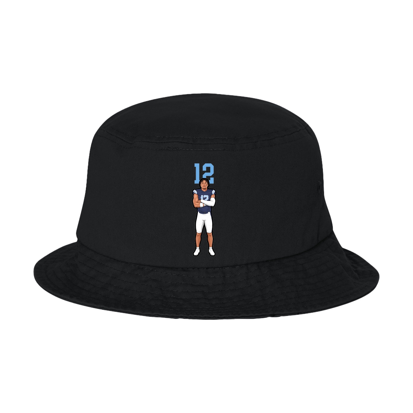 Bucket Cap — Number Top in Black