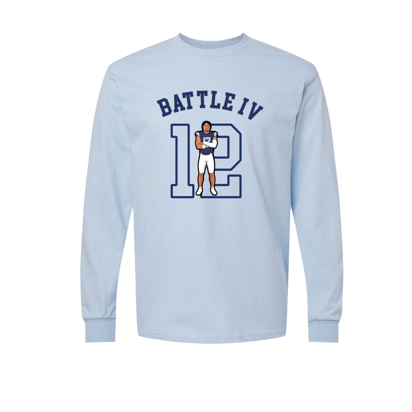 Long Sleeve Tee — Shirsey Arch in Light Blue
