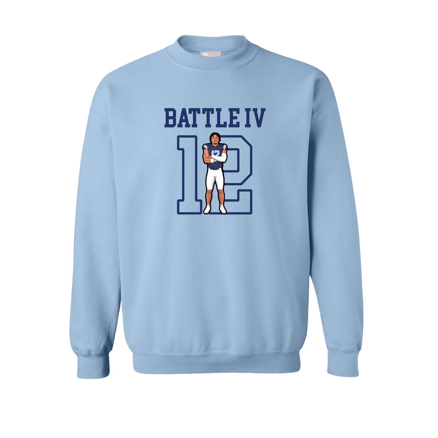 Fleece Crew — Shirsey in Light Blue