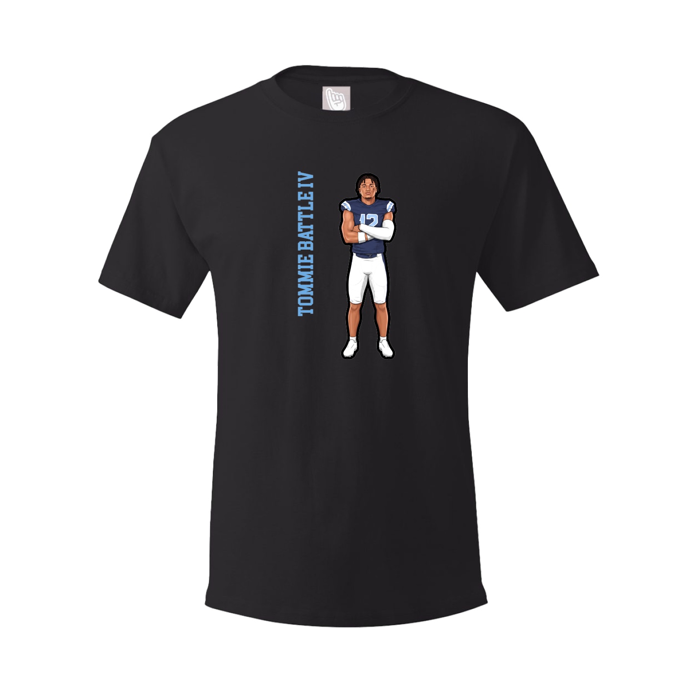 Tee — Name Vertical in Black