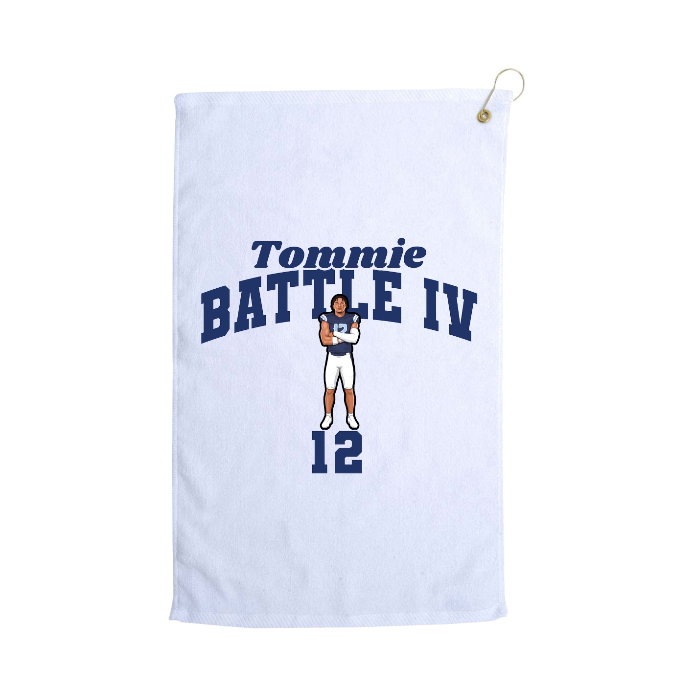Golf Towel — Signature Arch in White