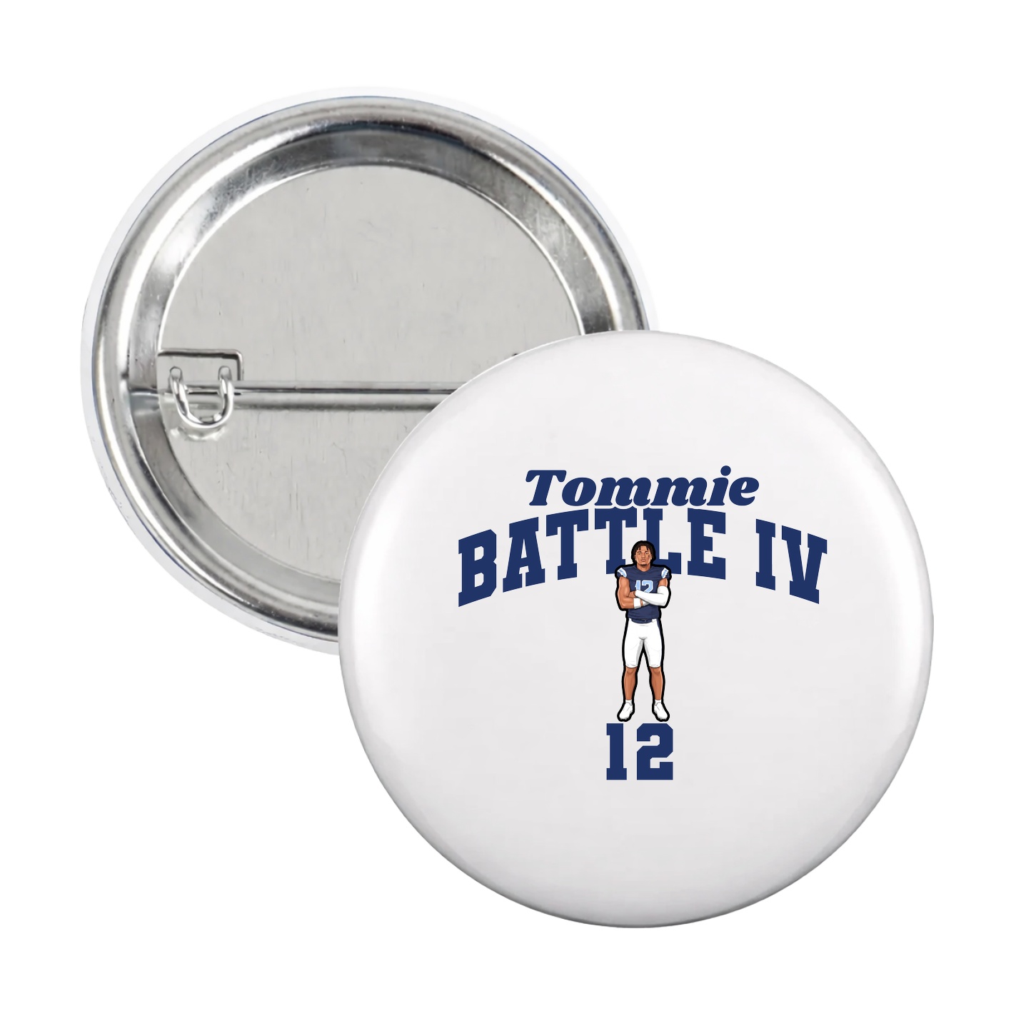 Game Day Button — Signature Arch in White