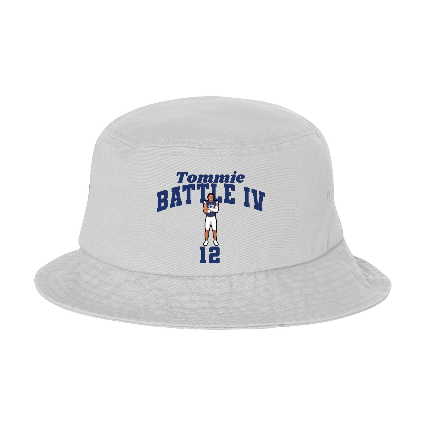 Bucket Cap — Signature Arch in White