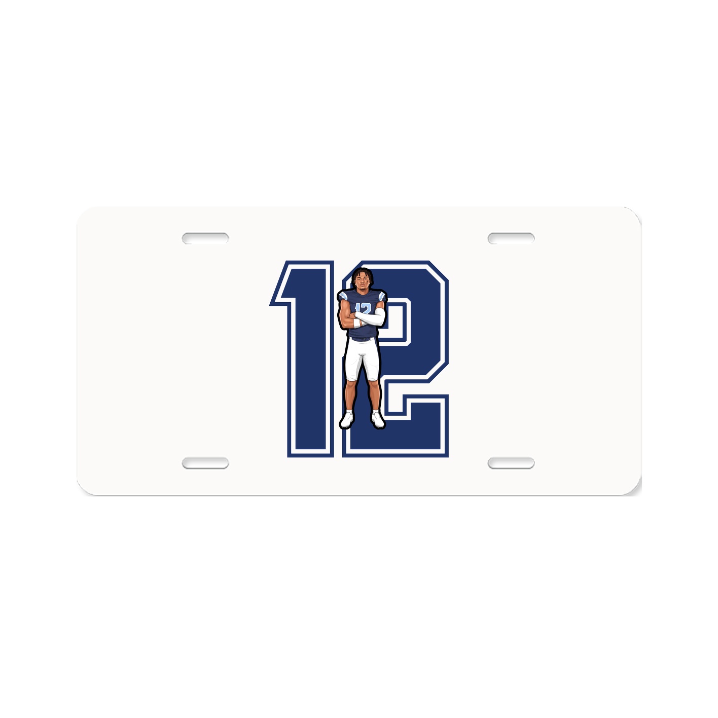 License Plate — Number in Classic