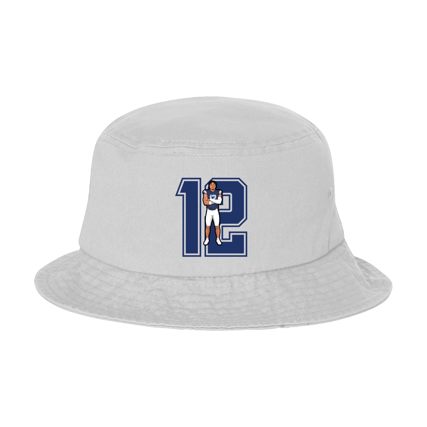 Bucket Cap — Number in White