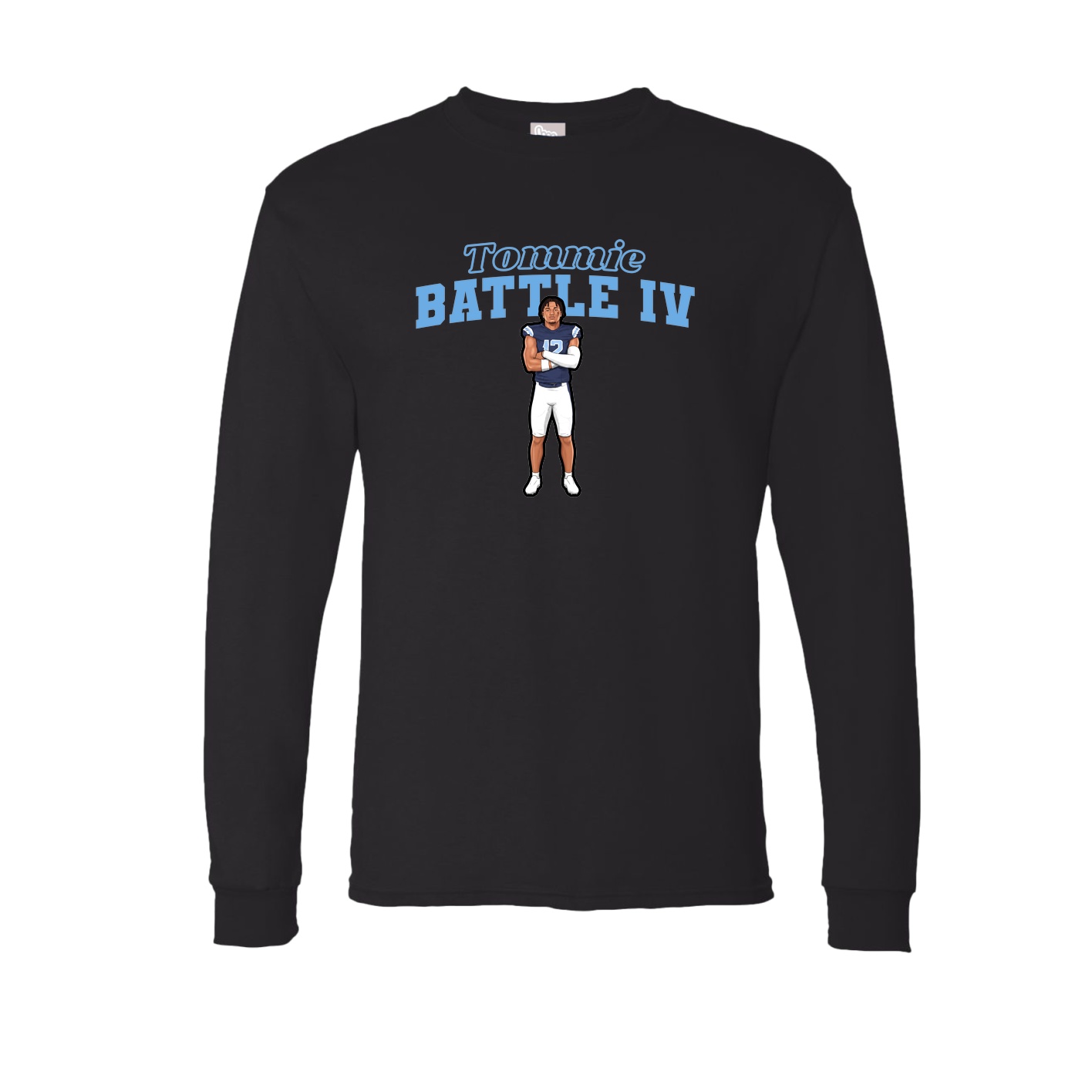 Long Sleeve Tee — Name Arch in Black