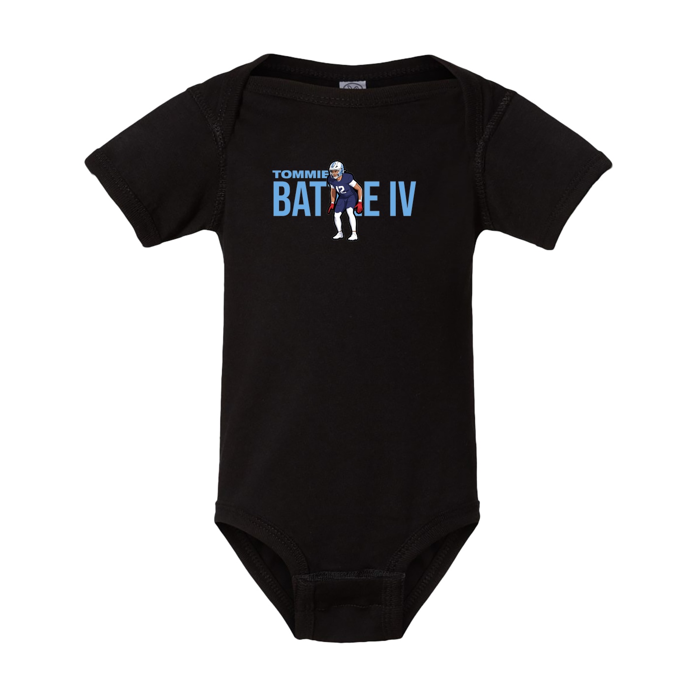 Baby Onesie — Player Name in Black