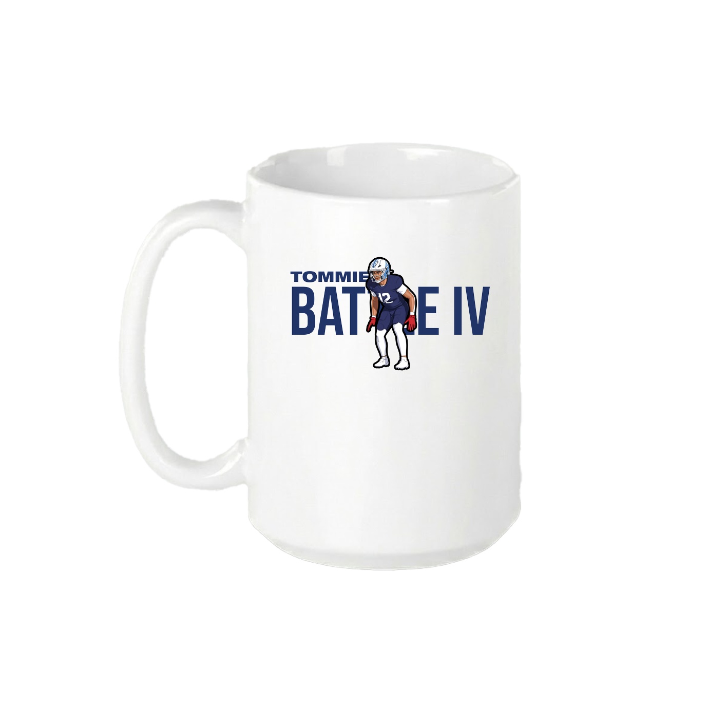 15oz Coffee Mug — Player Name in White