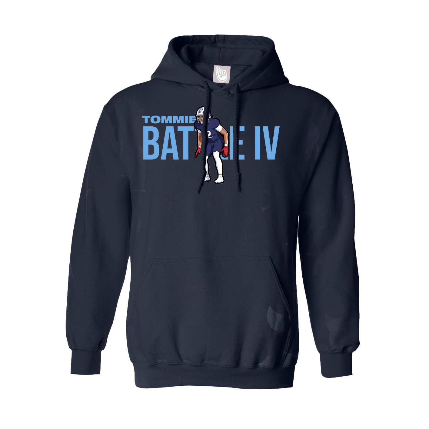 Youth Hoodie — Player Name in Navy