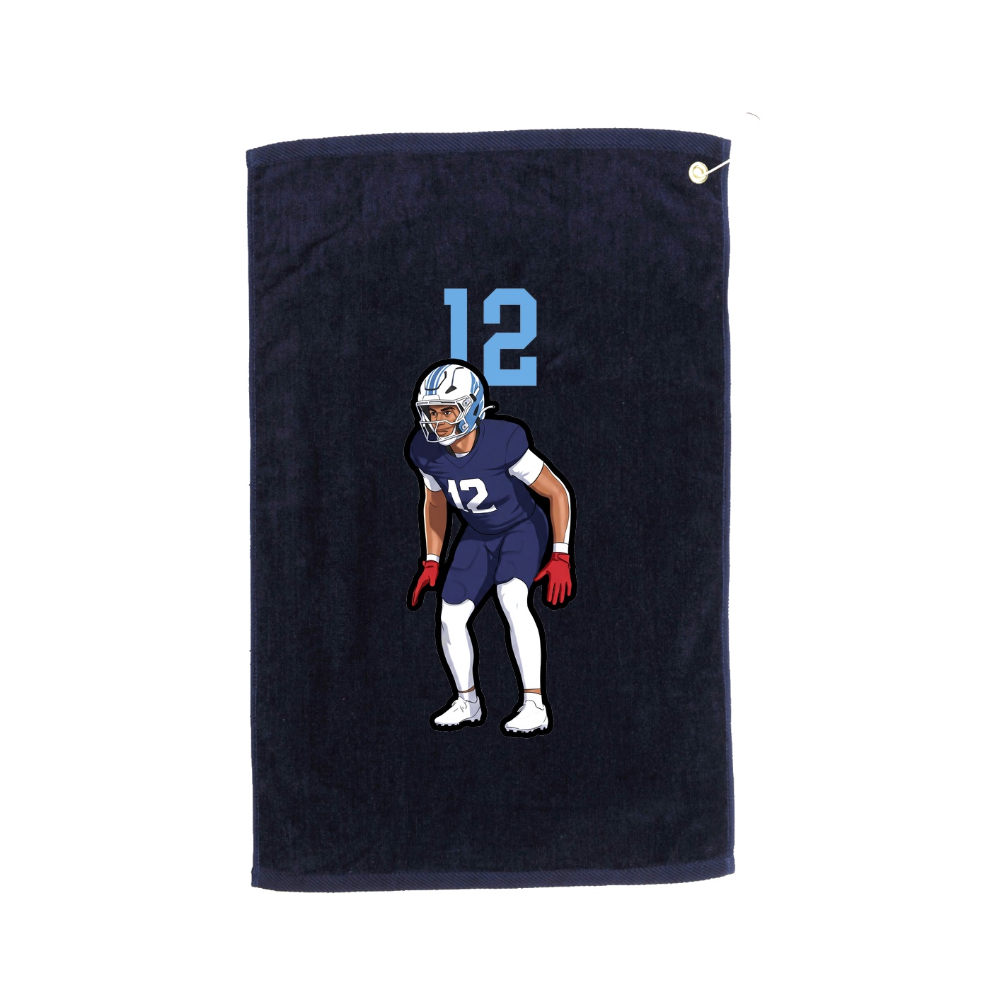 Golf Towel — Number Top in Navy
