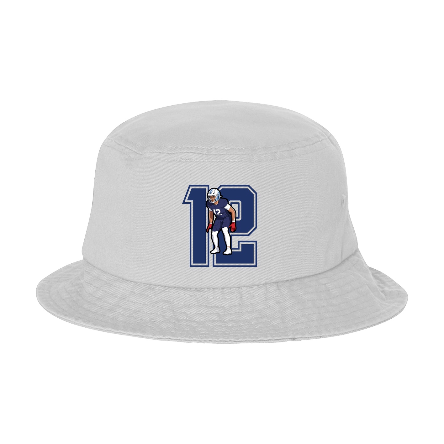 Bucket Cap — Number in White