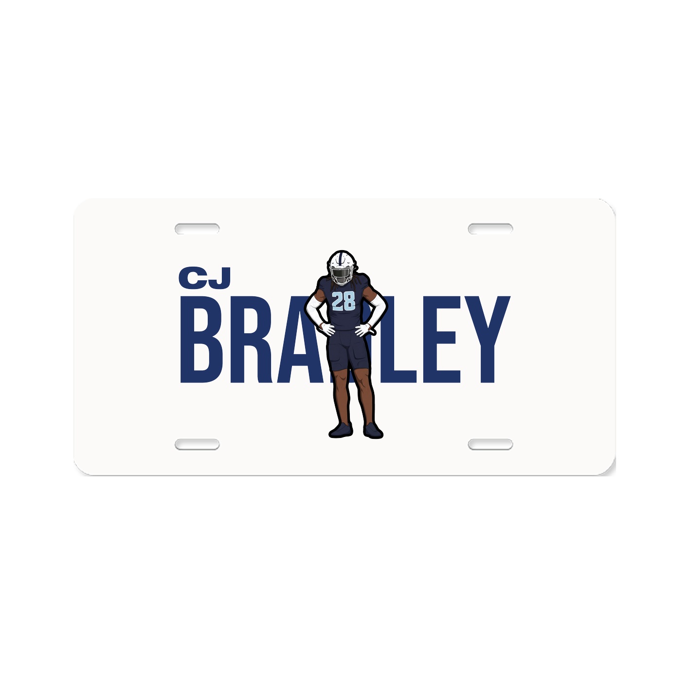 License Plate — Player Name in Classic