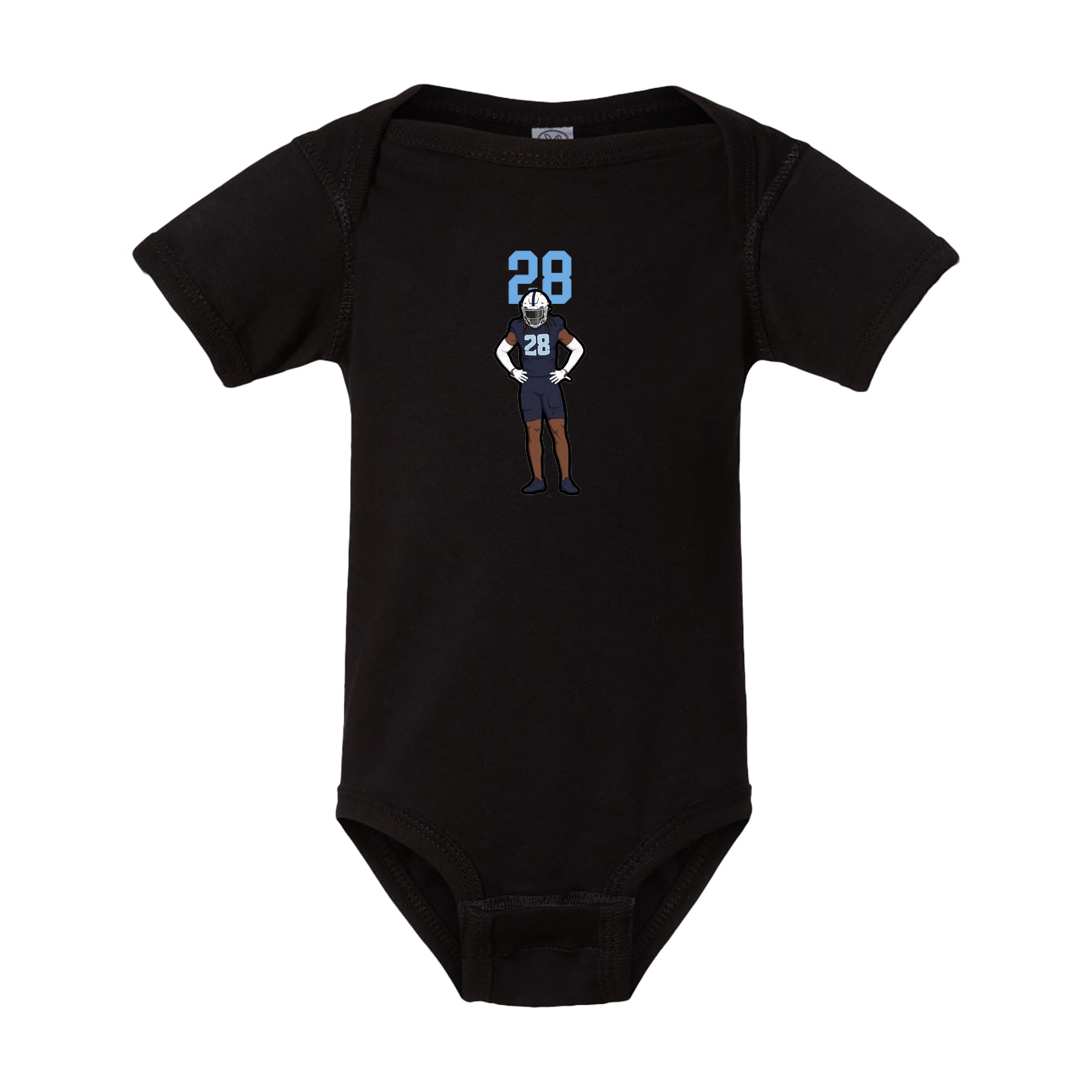 Baby Onesie — Number Top in Black