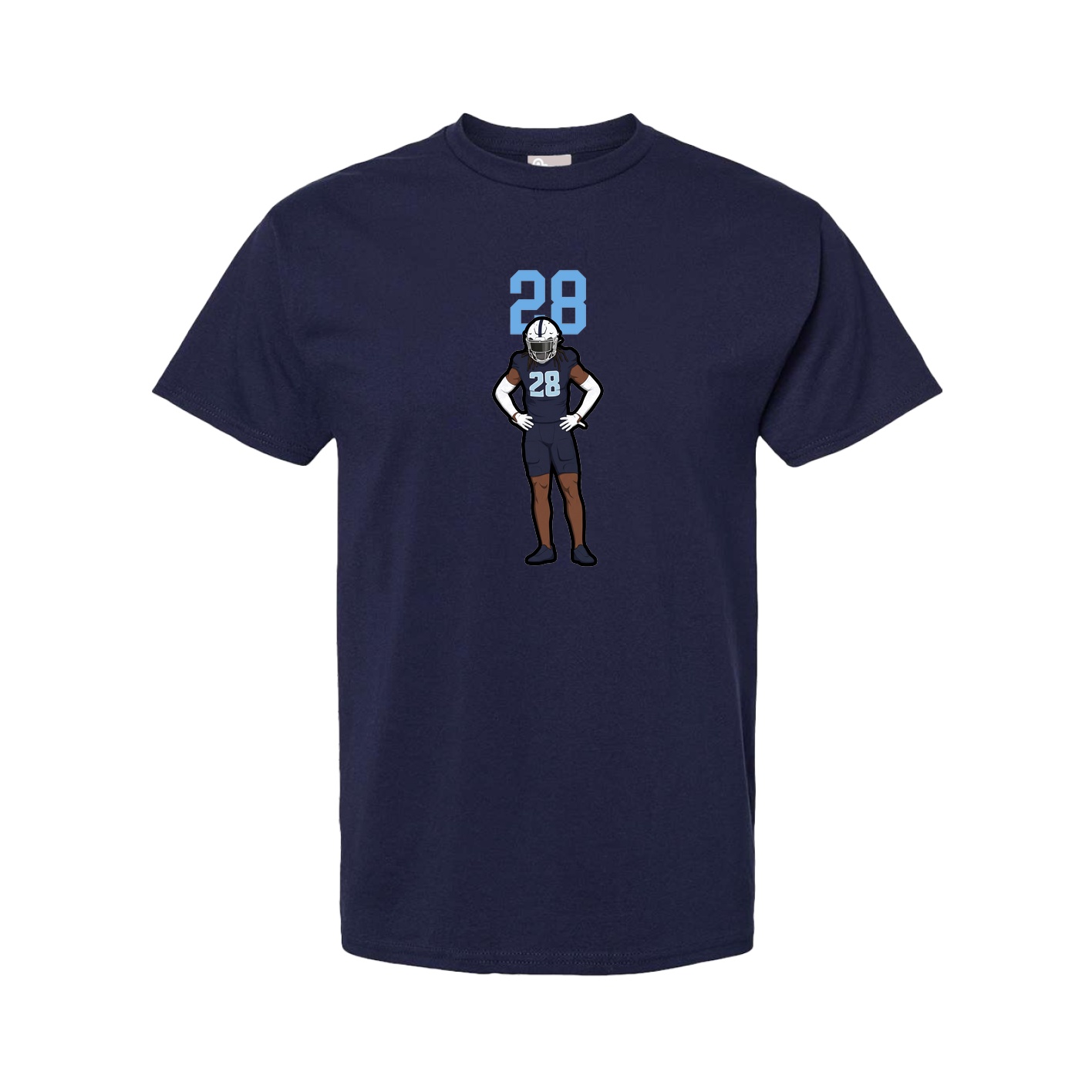 Youth Tee — Number Top in Navy