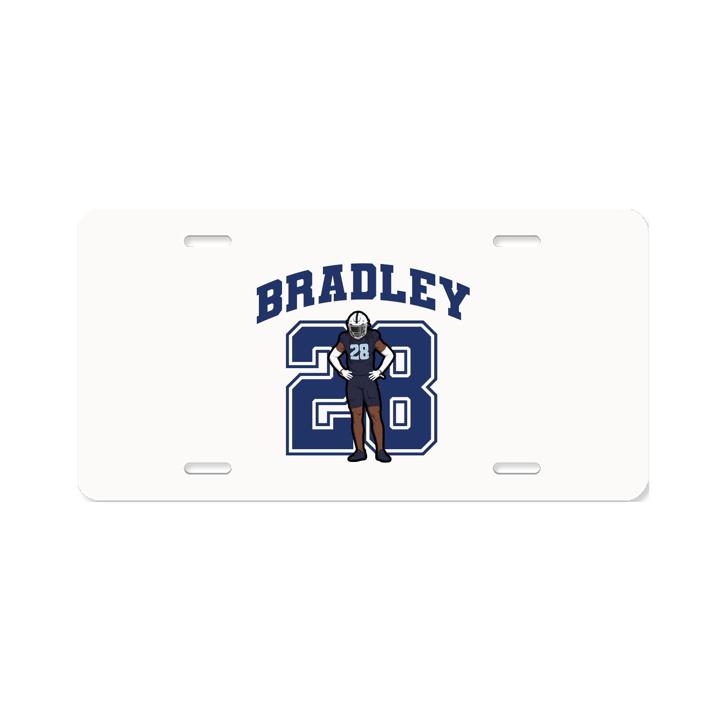 License Plate — Number in Classic