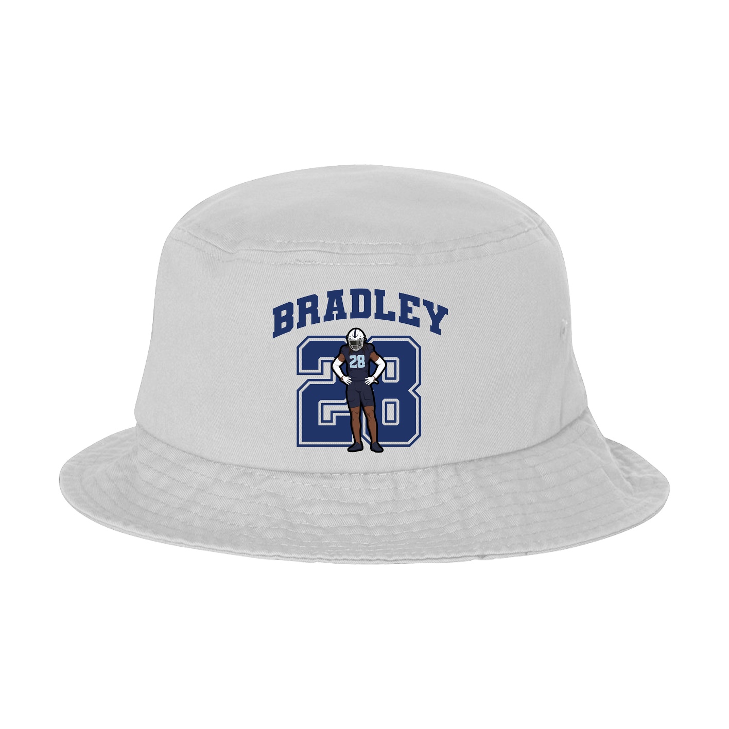 Bucket Cap — Number in White