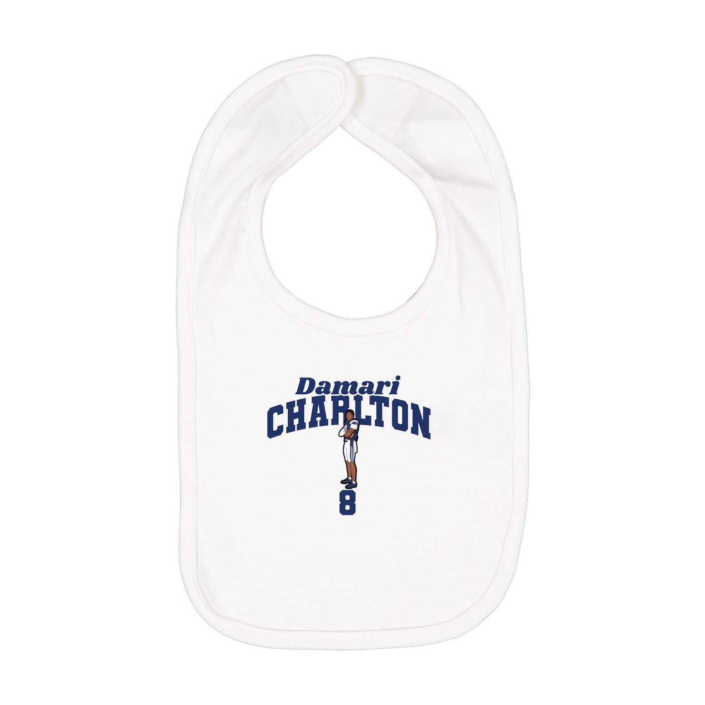 Infant Bib — Signature Arch in White