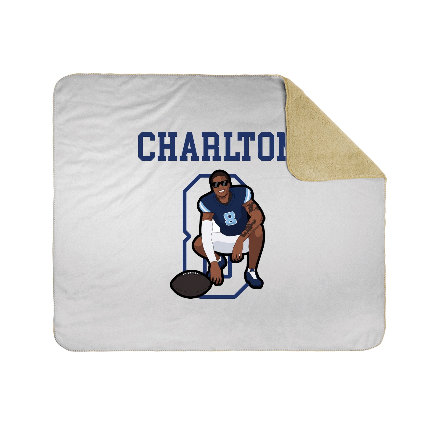 Throw Blanket — Shirsey in White