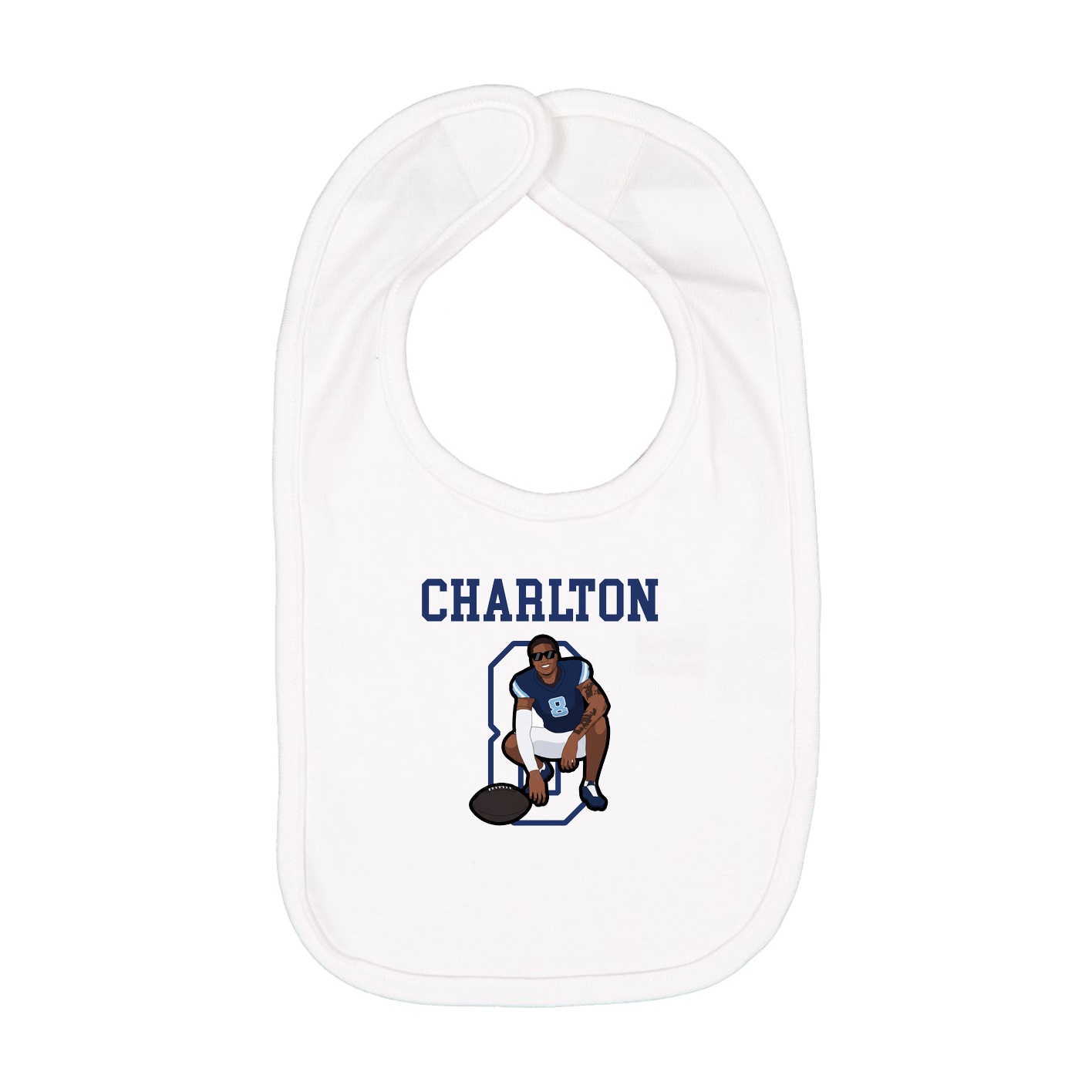 Infant Bib — Shirsey in White
