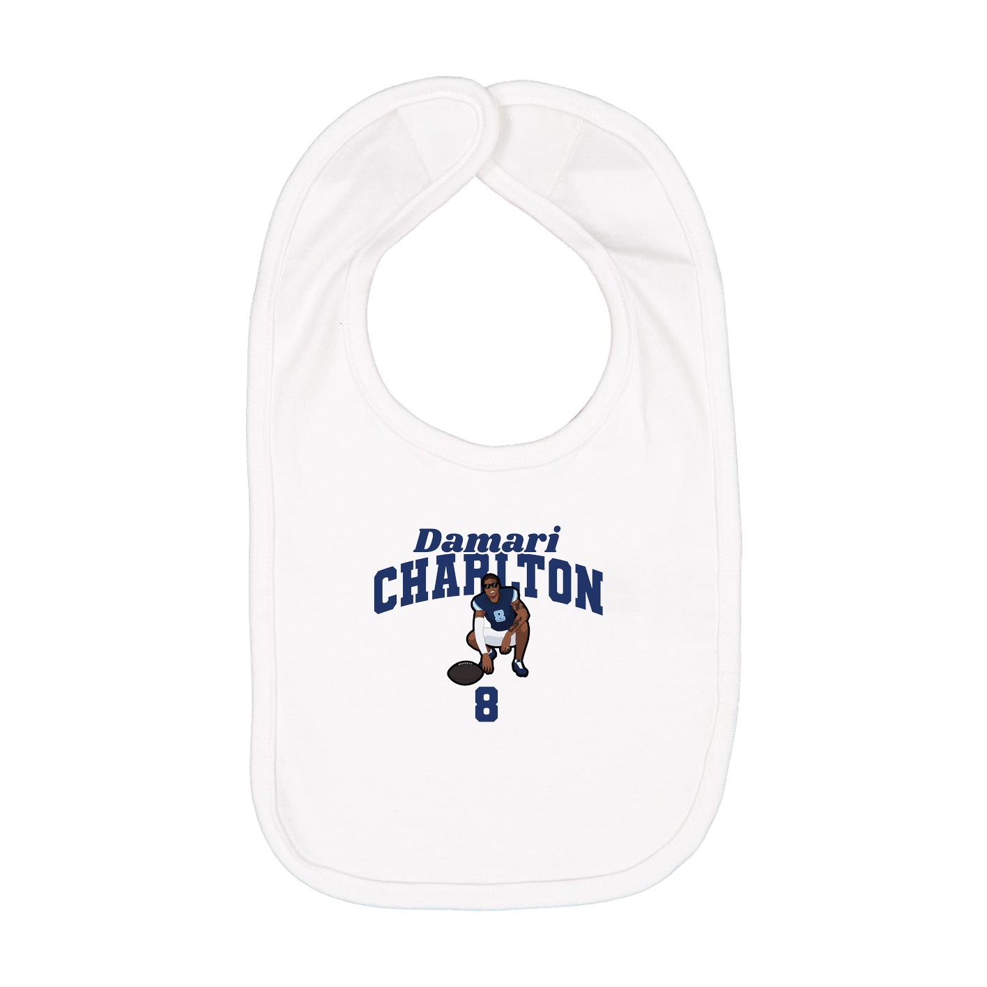 Infant Bib — Signature Arch in White