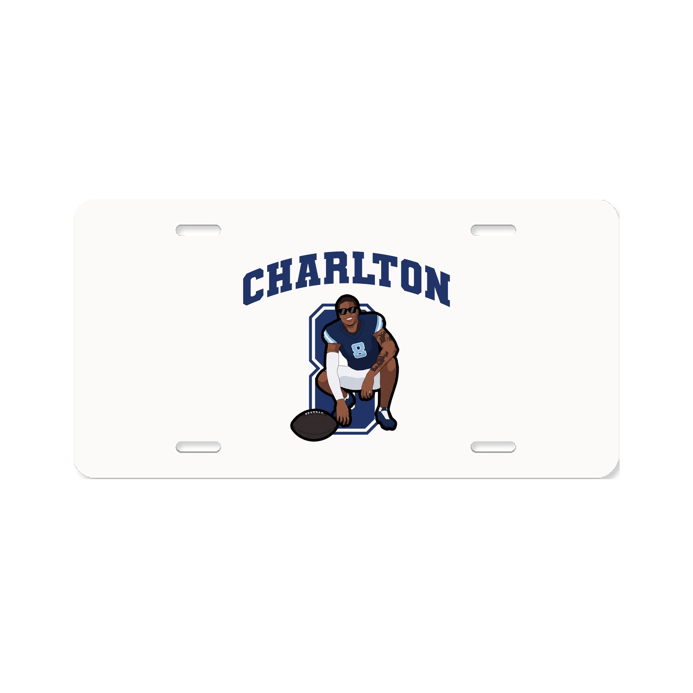 License Plate — Number in Classic