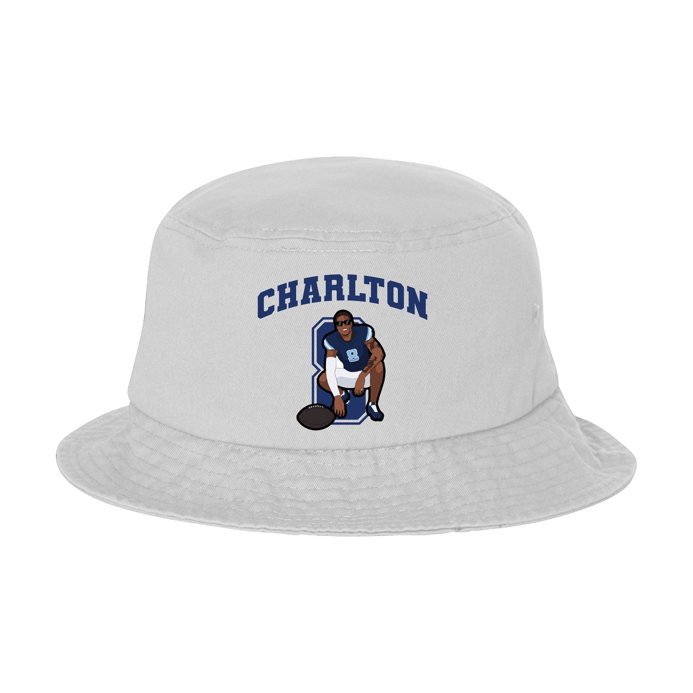 Bucket Cap — Number in White