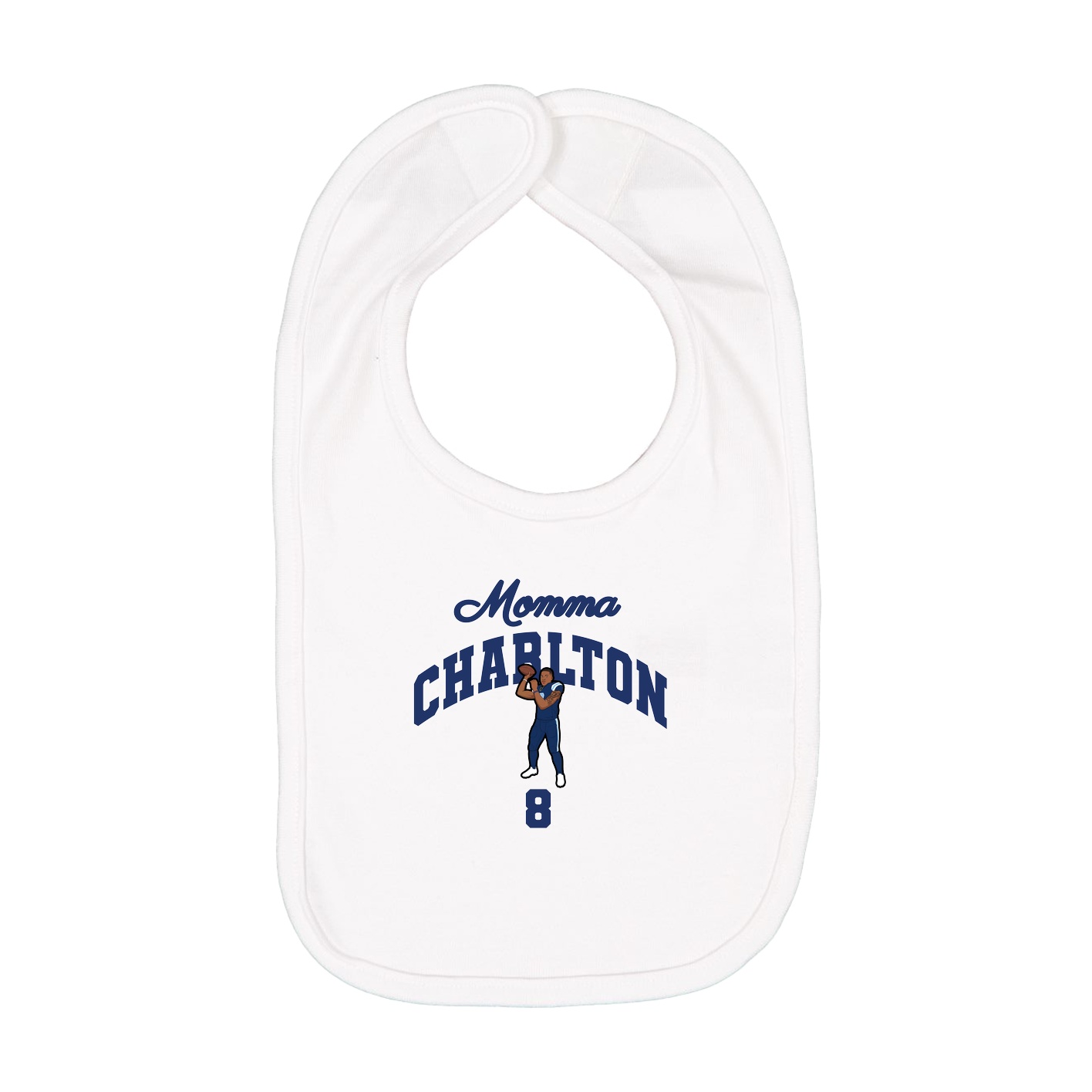 Infant Bib — Mothers Day Arch in White