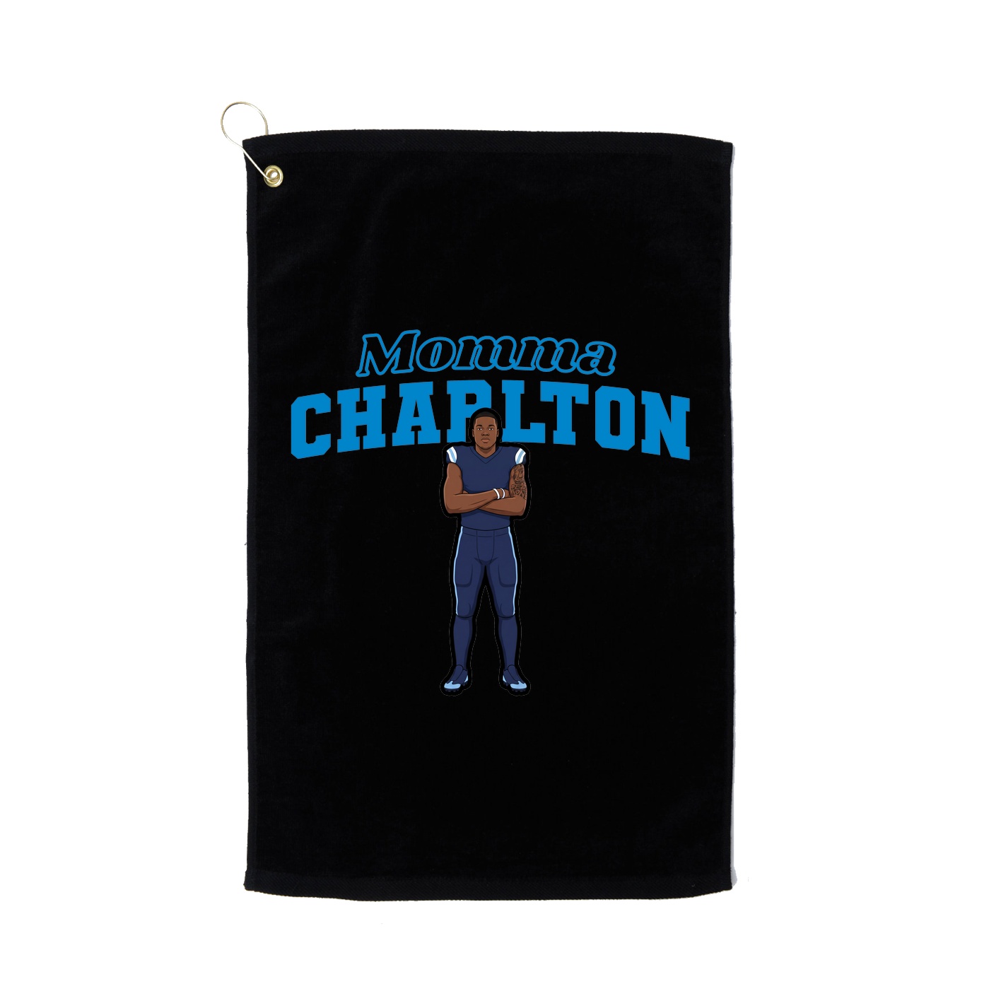 Golf Towel — Mothers Day Block in Black