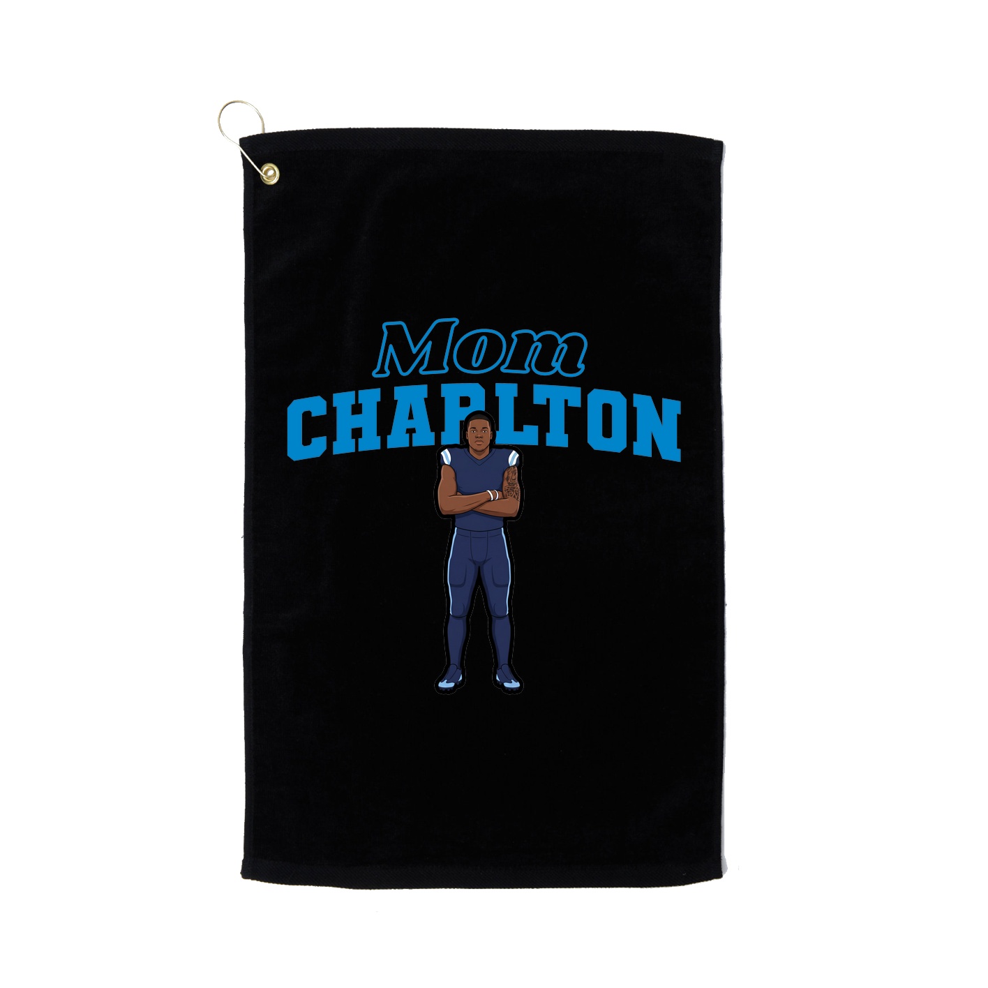 Golf Towel — Mothers Day Block in Black