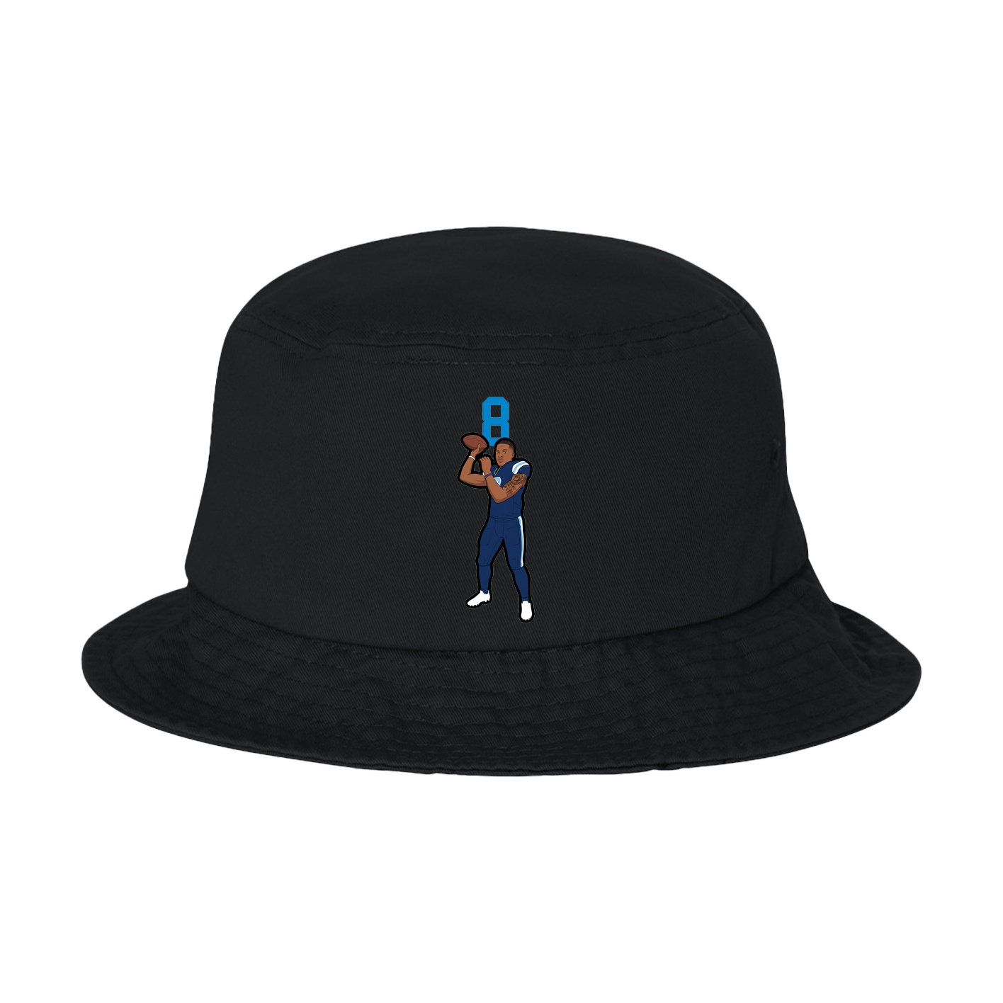 Bucket Cap — Number Top in Black